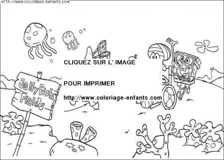 coloriage serie tv bob eponge et ses amis