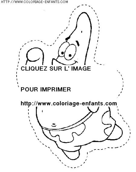 coloriage serie tv bob eponge et ses amis