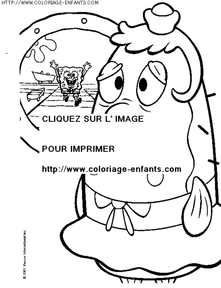 coloriage serie tv bob eponge et ses amis