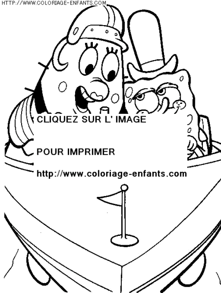 coloriage serie tv bob eponge et ses amis