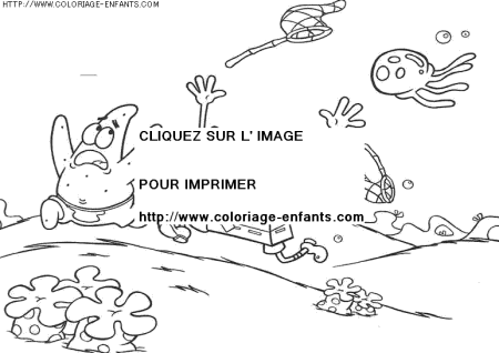 coloriage serie tv bob eponge et ses amis