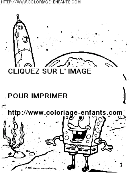 coloriage serie tv bob eponge et ses amis