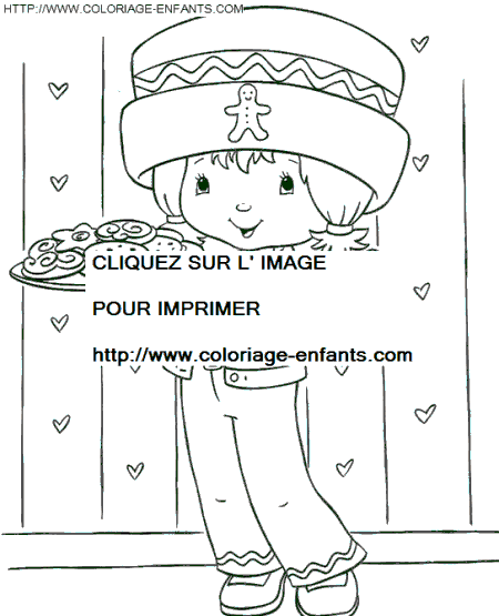 coloriage charlotte aux fraises