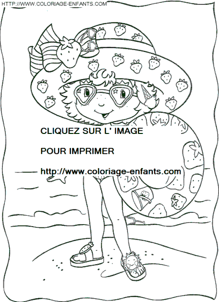 coloriage charlotte aux fraises