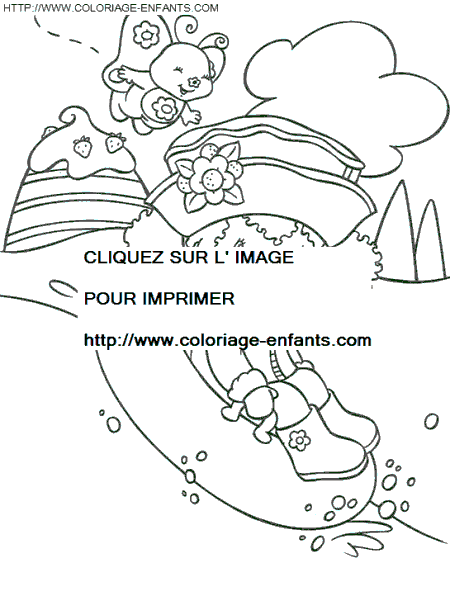 coloriage charlotte aux fraises