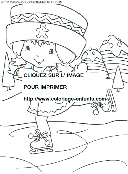 coloriage charlotte aux fraises