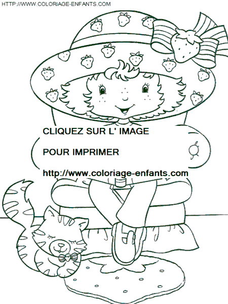 coloriage charlotte aux fraises