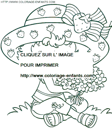 coloriage charlotte aux fraises