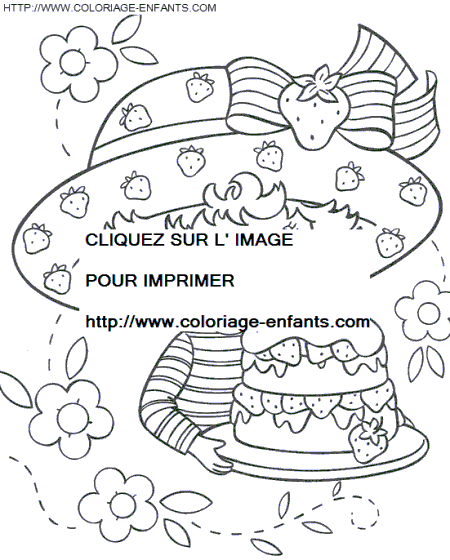 coloriage charlotte aux fraises