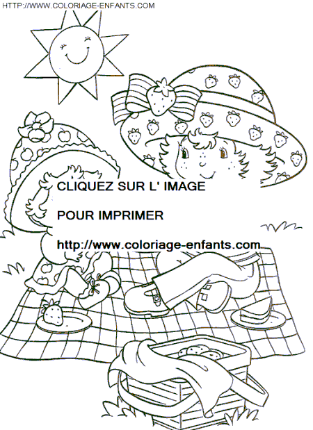 coloriage charlotte aux fraises