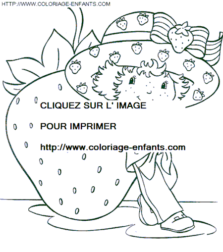 coloriage charlotte aux fraises