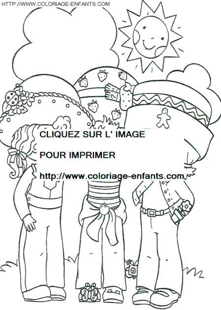 coloriage charlotte aux fraises