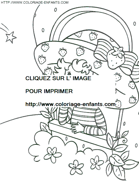 coloriage charlotte aux fraises