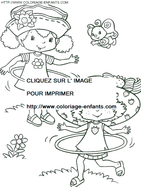 coloriage charlotte aux fraises