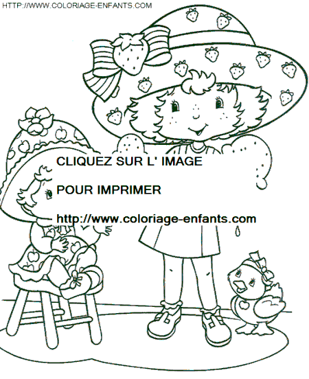 coloriage charlotte aux fraises