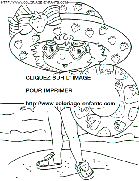 coloriage charlotte aux fraises