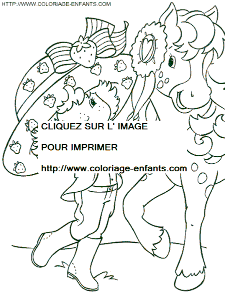 coloriage charlotte aux fraises