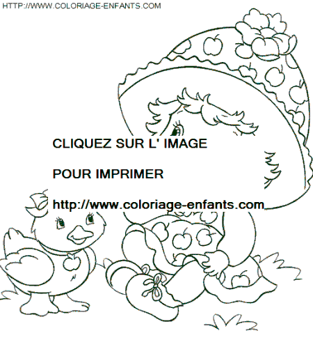 coloriage charlotte aux fraises