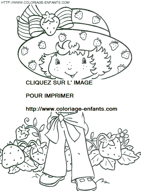 coloriage charlotte aux fraises