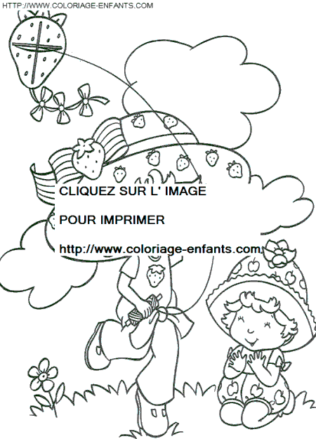 coloriage charlotte aux fraises