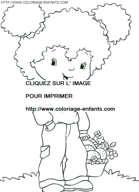 coloriage charlotte aux fraises