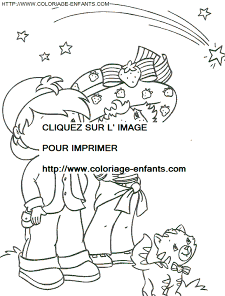 coloriage charlotte aux fraises