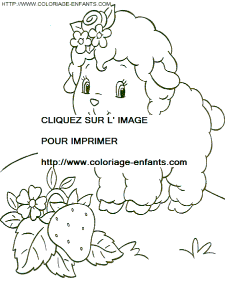 coloriage charlotte aux fraises