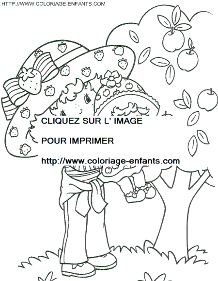 coloriage charlotte aux fraises