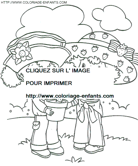 coloriage charlotte aux fraises