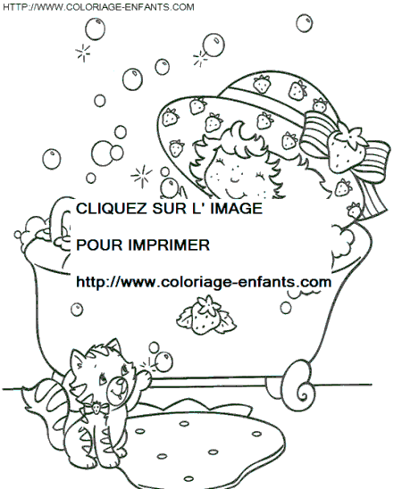 coloriage charlotte aux fraises