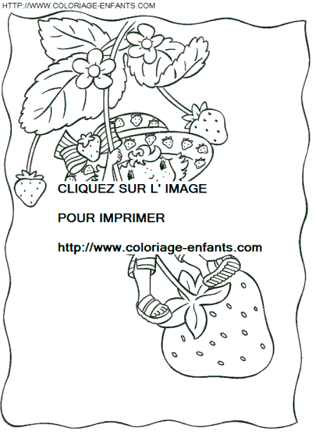 coloriage charlotte aux fraises