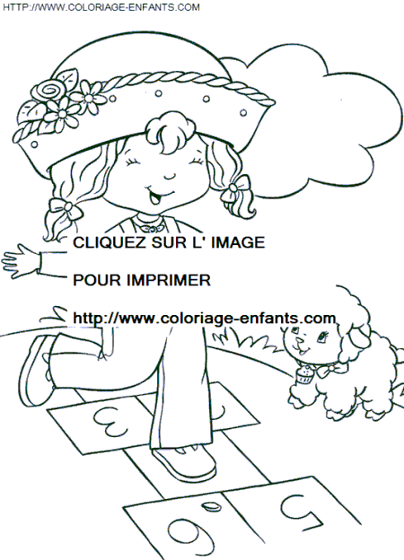 coloriage charlotte aux fraises