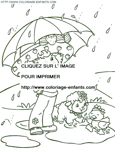 coloriage charlotte aux fraises