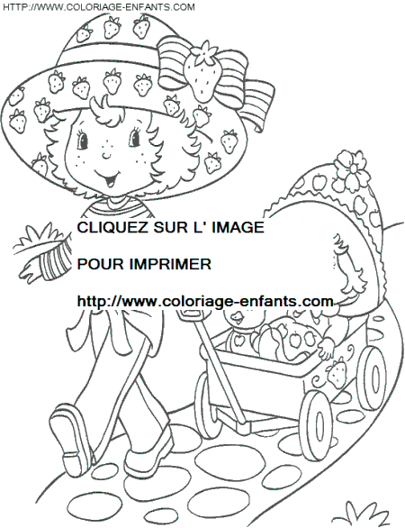 coloriage charlotte aux fraises