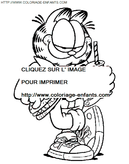 coloriage Serie Tv Garfield