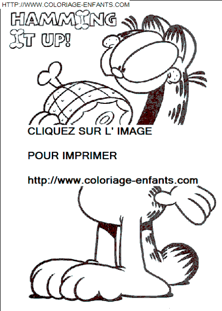 coloriage Serie Tv Garfield