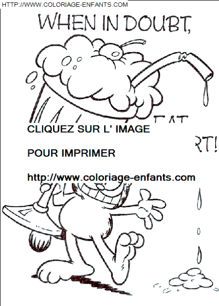 coloriage Serie Tv Garfield