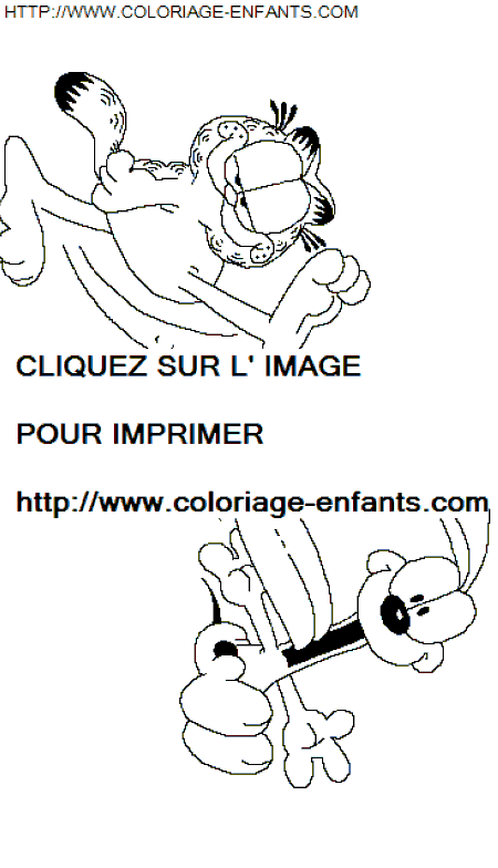 coloriage Serie Tv Garfield