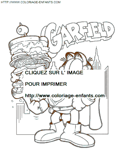 coloriage Serie Tv Garfield