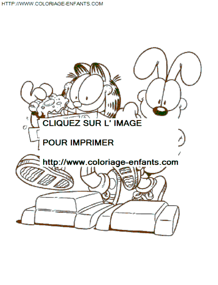 coloriage Serie Tv Garfield