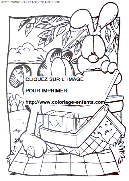 coloriage Serie Tv Garfield