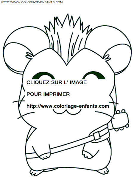 coloriage Serie Tv Hamtaro