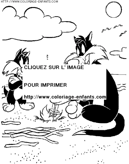 coloriage serie tv looney tunes