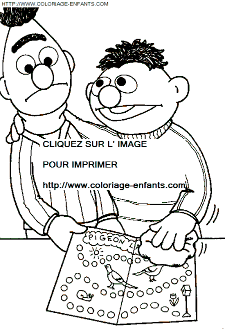 coloriage Serie Tv Rue Sesame