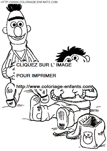 coloriage Serie Tv Rue Sesame