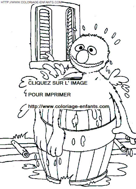 coloriage Serie Tv Rue Sesame