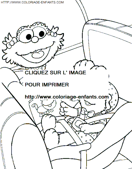 coloriage Serie Tv Rue Sesame