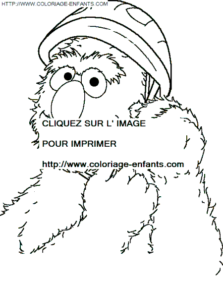 coloriage Serie Tv Rue Sesame