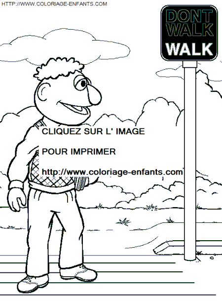 coloriage Serie Tv Rue Sesame