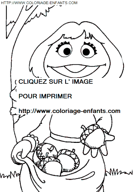 coloriage Serie Tv Rue Sesame